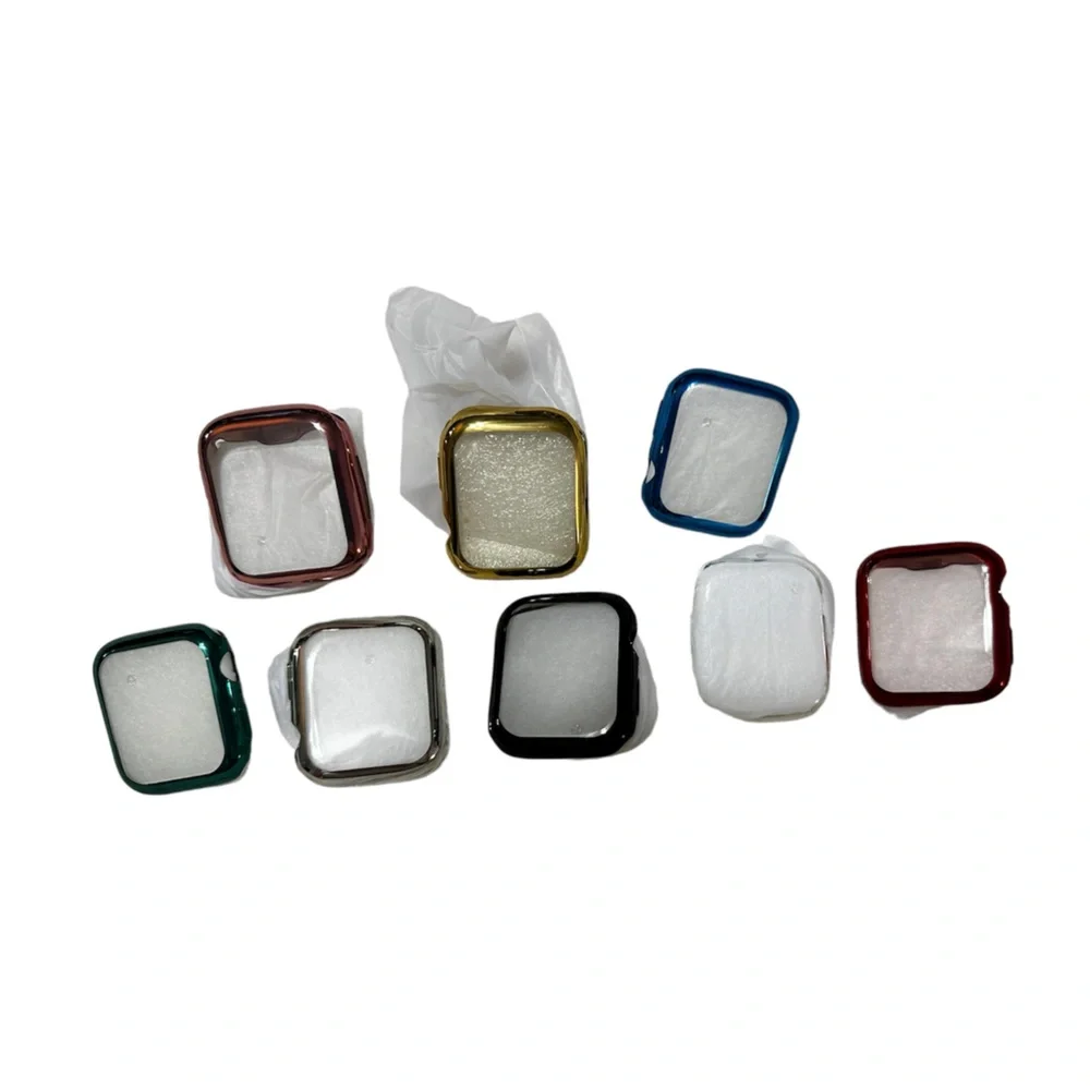 Apple Watch: variety of 44mm silicone covers. Clear silicone on the front